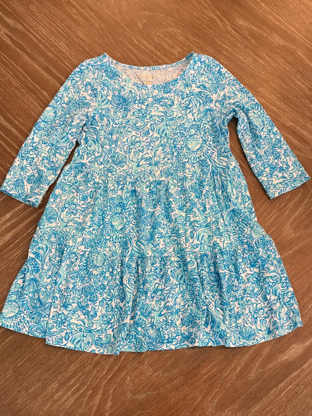 Lilly Pulitzer Mini Geanna Tiered Swing Dress in Took Me By Sunrise